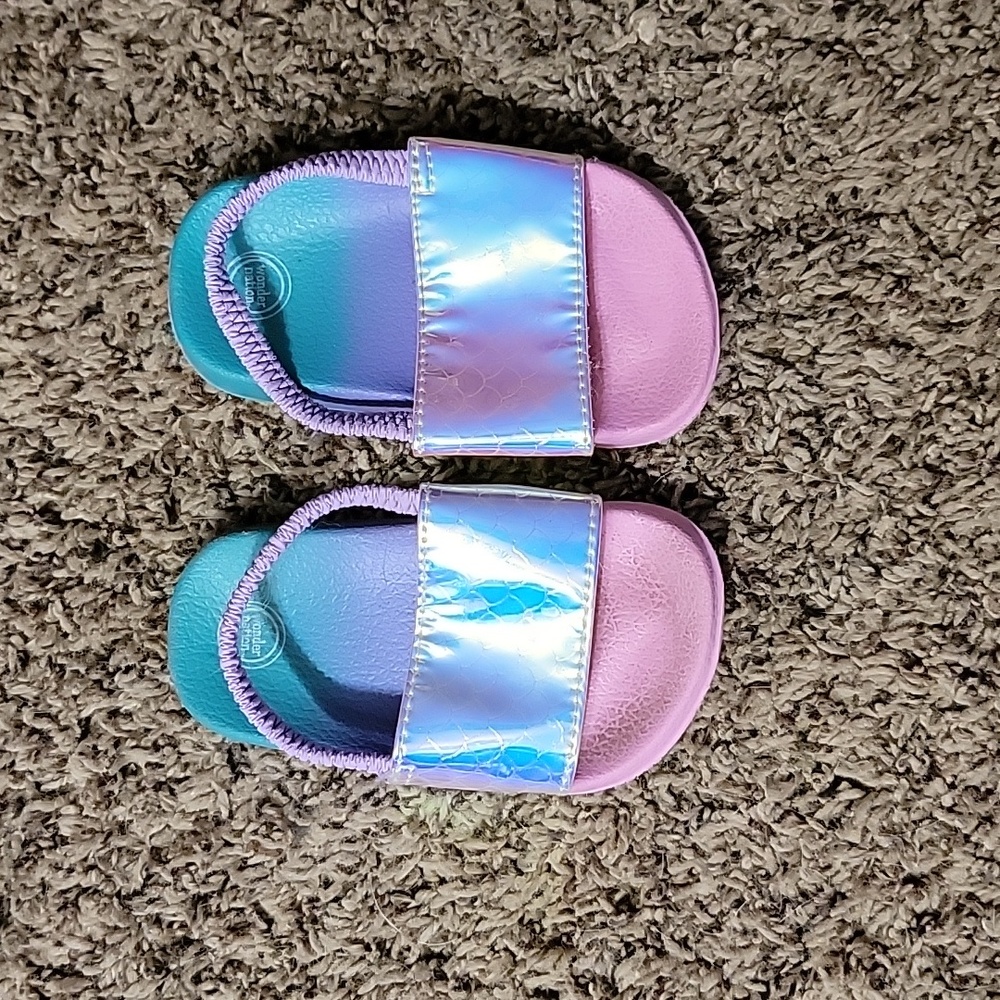 Little Girls Mermaid Sandles - Size 4T
